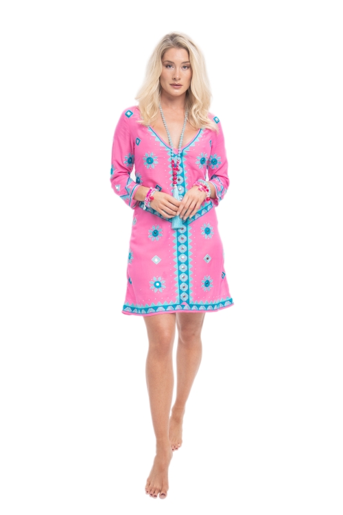 Aribella Dress Neon Pink