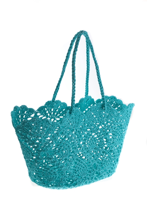 Elena Beach Bag Turquoise