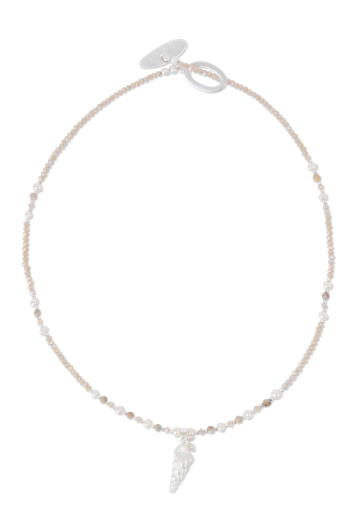 Janelle Crystal Shell Necklace