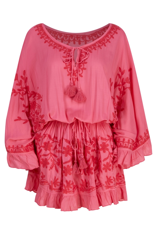 Lolly Mini Kaftan Coral