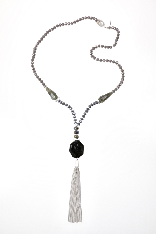 Lana Crystal Tassel Necklace