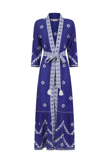 Annie Maxi Cobalt Kimono