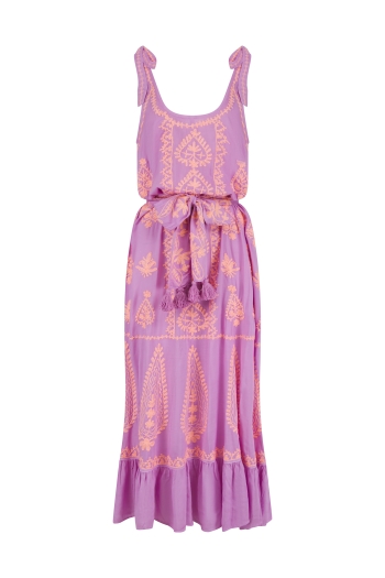 Atzaro Lilac-Peach Dress
