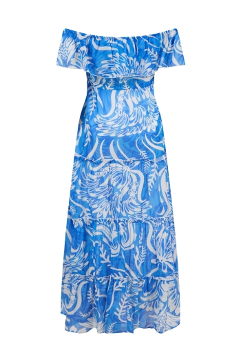 Brigitte Maxi Dress Aegean Blue