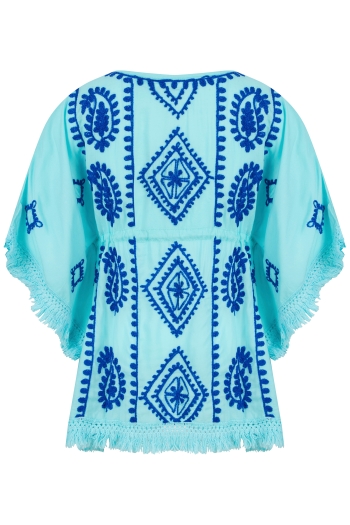 Bianca Kids Kaftan Aqua