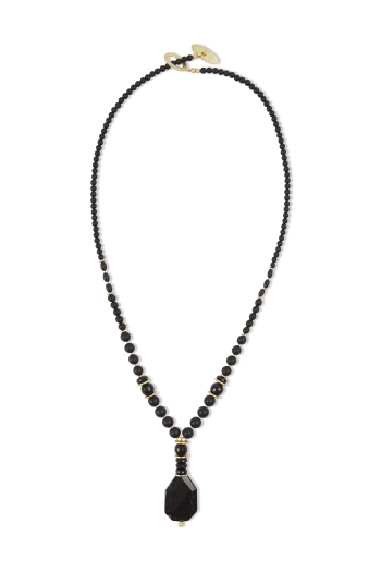 Cinder Black Stone Necklace