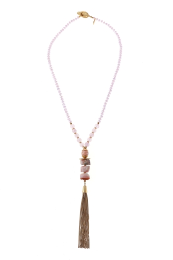 Candice Gold Tassel Necklace