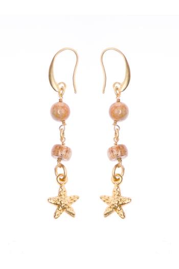 Honey Starfish Earring