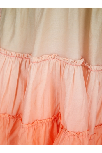 Julz Mini Dress Peach-Pistachio Ombre