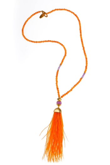 Lenor Orange Necklace