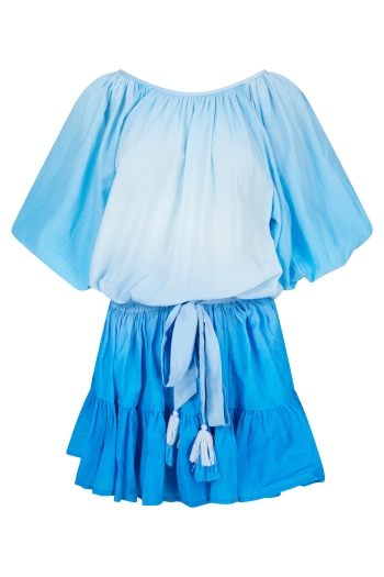 Mulan Mini Dress Blue Ombre