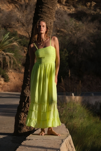 Boheme Lemon Yellow Dress