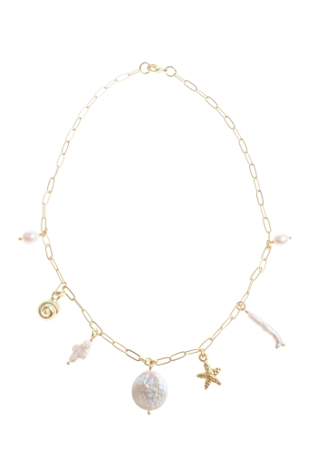 Chacha Short Gold Necklace