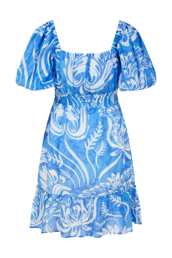 Raffi Mini Dress Aegean Blue