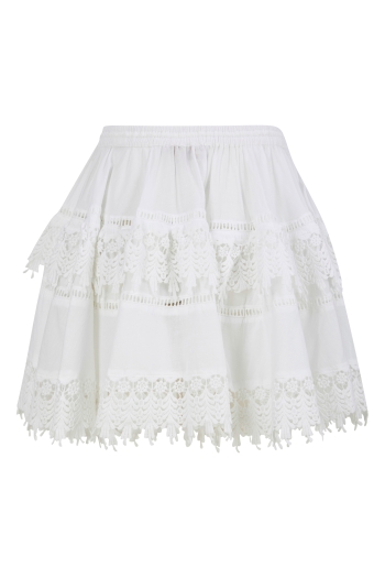 Rolo Skirt White