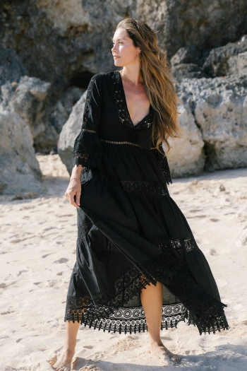 Rebel Maxi Dress Black