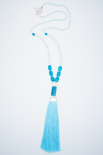 Sapphire Tassel Necklace