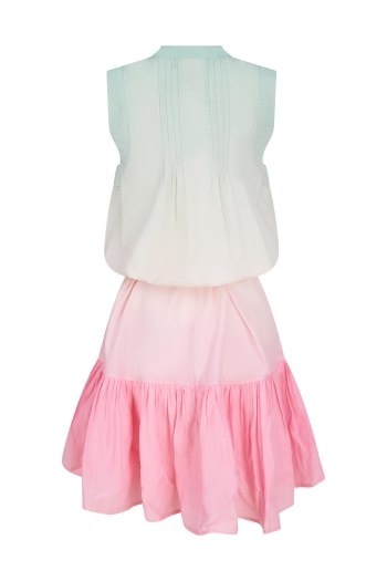 Tabby Dress Mint-Pink Ombre