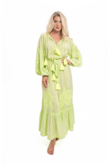 Taffi Maxi Dress Lime