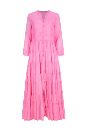 Victoria Maxi Dress Neon Pink